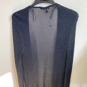 Long sleeve black duster